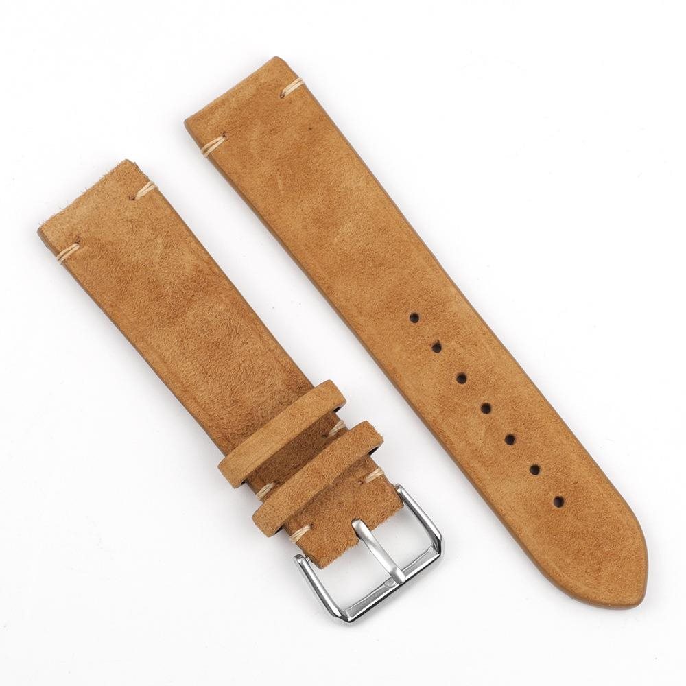 BStrap Suede Leather Universal Quick Release 18 mm, brown Remienok...