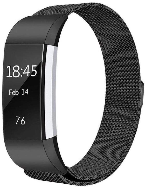 BStrap Milanese na Fitbit Charge 2 black, veľkosť M Remienok na...