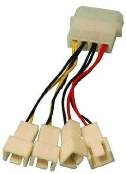 1x4pin Stecker --> 2x3pin Stecker 12V und 2x3pin Stzecker 5V Adapter
