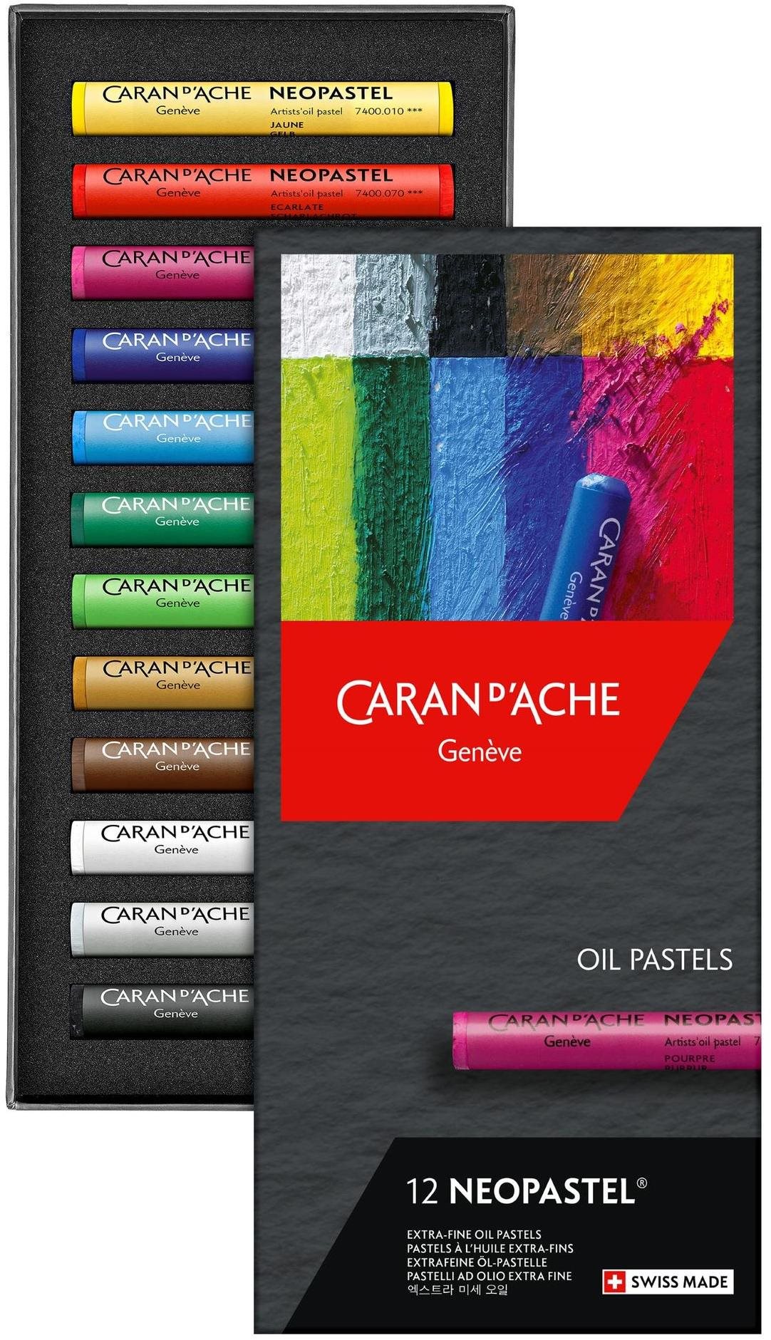 CARAN D'ACHE Neopastel 12 farieb Olejové pastely