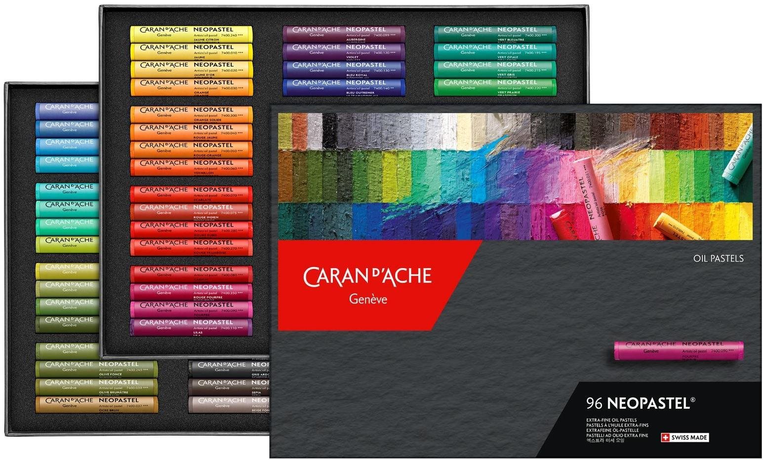 CARAN D'ACHE Neopastel 96 farieb Olejové pastely