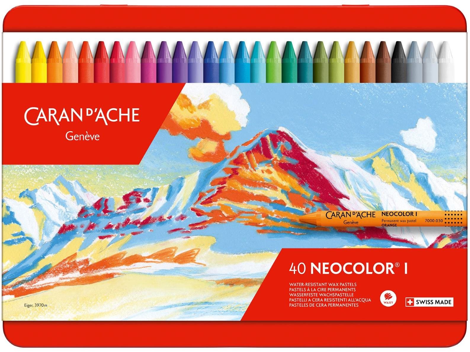 CARAN D'ACHE Neocolor I 40 farieb Voskovky