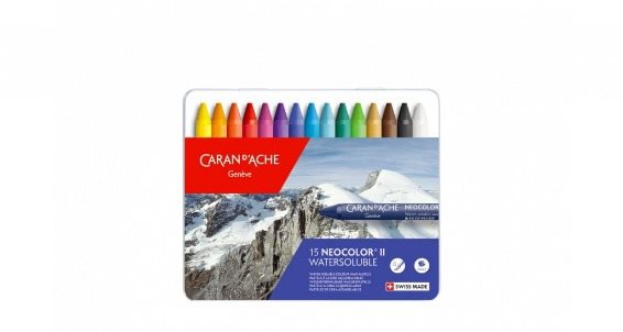 CARAN D'ACHE Neocolor II 15 farieb Olejové pastely