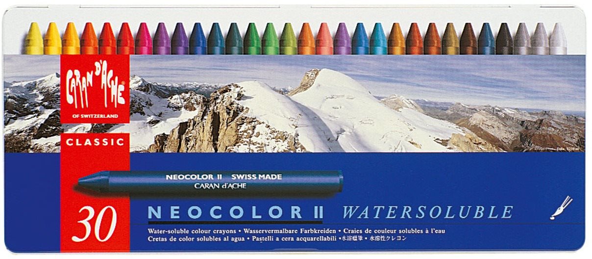 CARAN D'ACHE Neocolor II 30 farieb Olejové pastely
