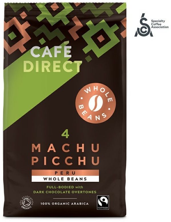Cafédirect BIO Machu Picchu SCA 82 zrnková káva 750 g Káva