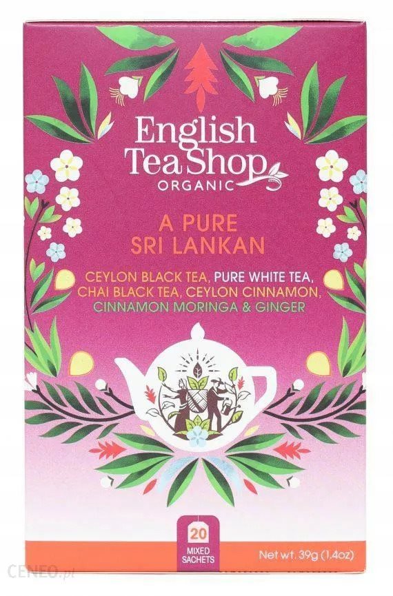 English Tea Shop Tiszta Srí Lanka-i teakeverék 40 g, 20 db, bio...