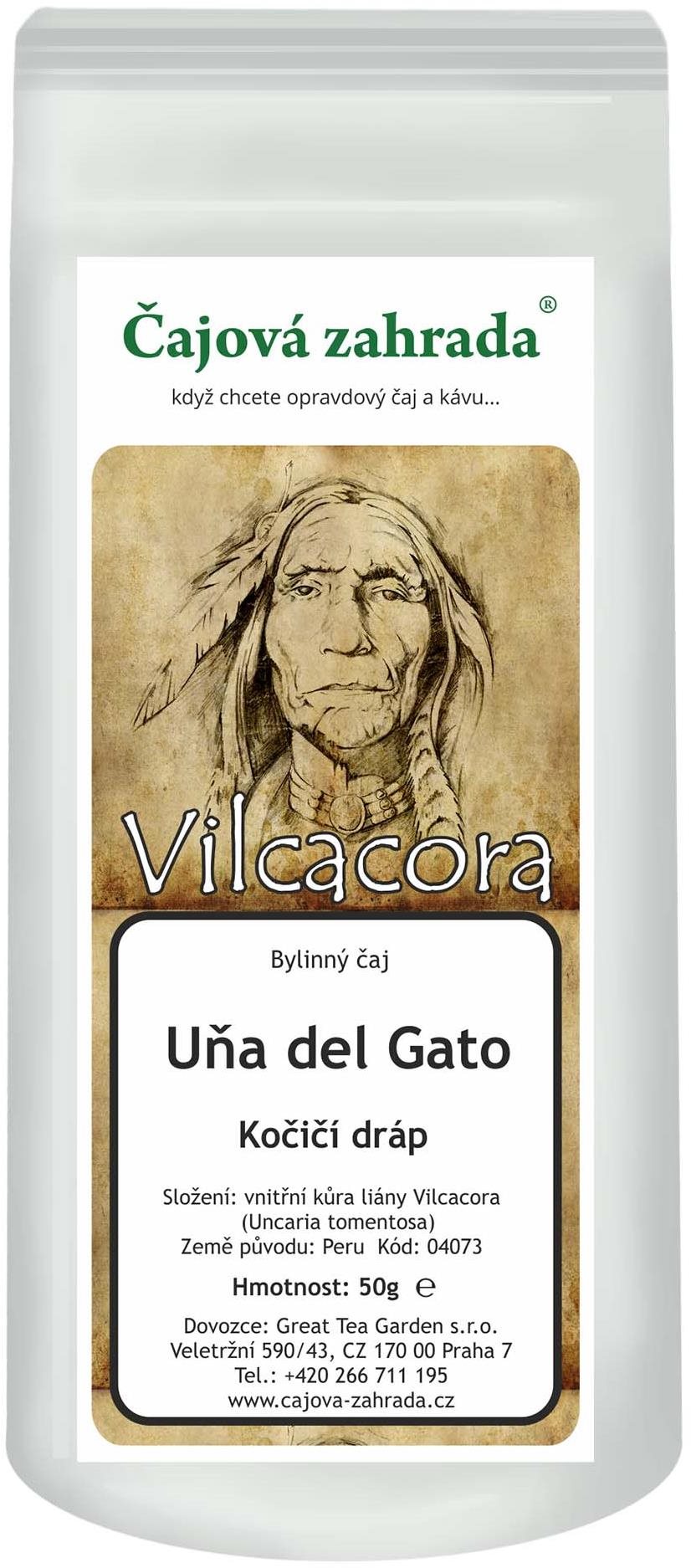 Čajová zahrada Vilcacora - Uňa del Gato - Kočičí dráp 50 g Čaj