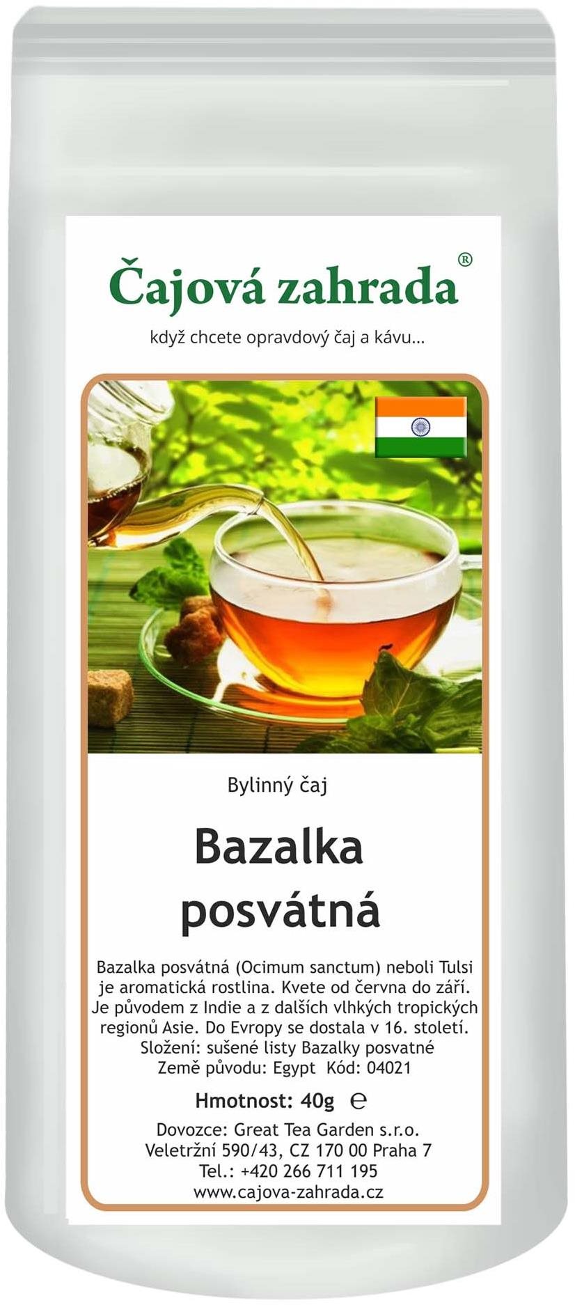 Čajová zahrada Bazalka posvátná (Tulsi) Čaj