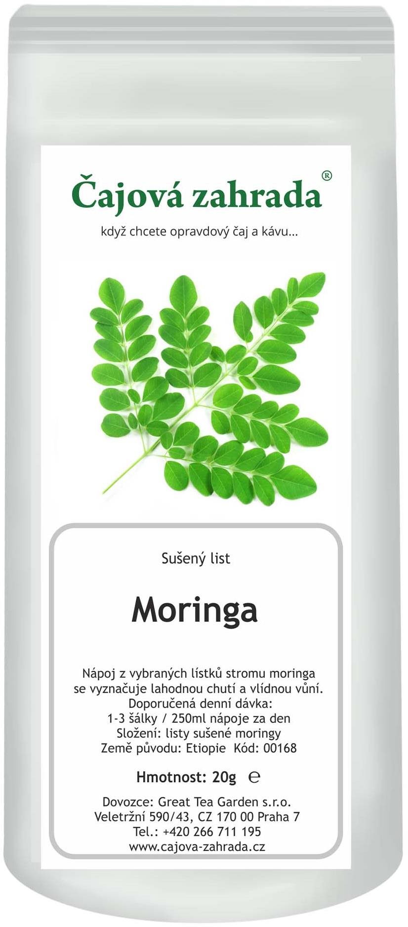 Čajová zahrada Moringa listy Čaj