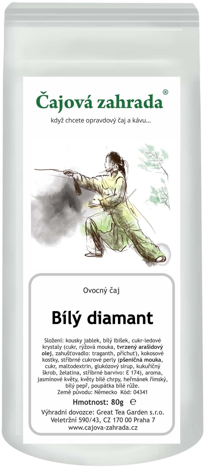 Čajová záhrada –  Biely diamant – ovocný čaj, 500 g Čaj