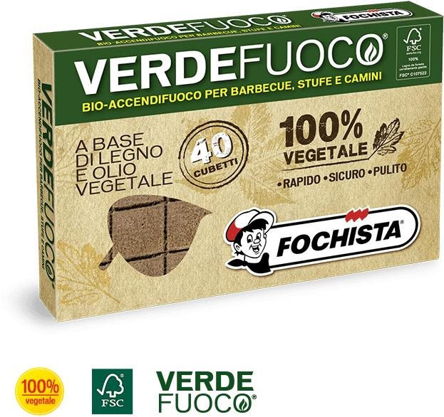 Fochista Podpaľovač BIO drevený F40 Podpaľovač
