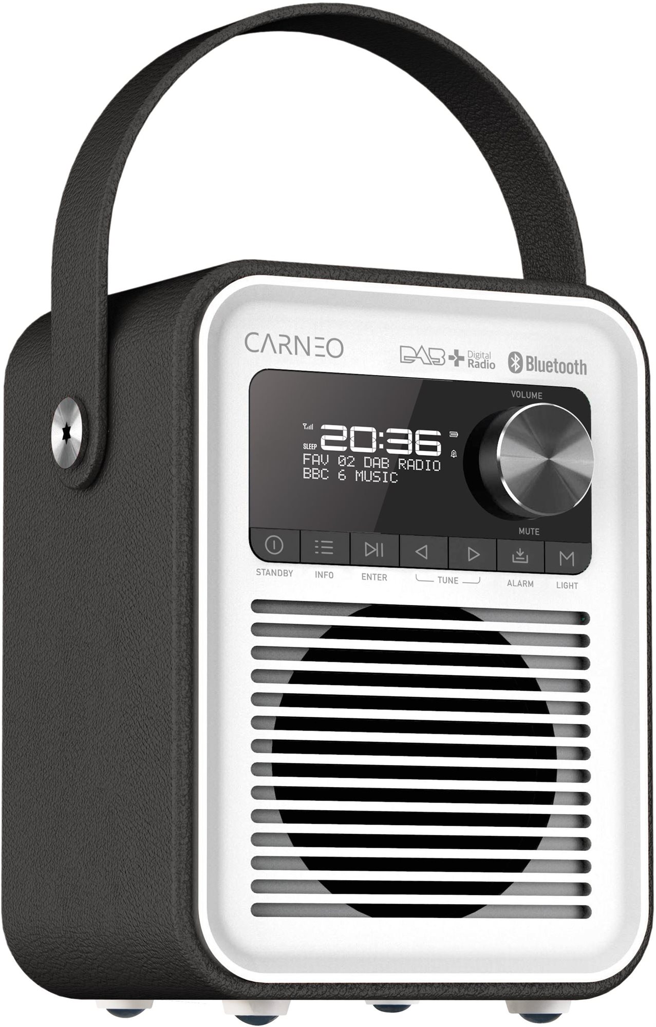 CARNEO D600, black / white Rádio