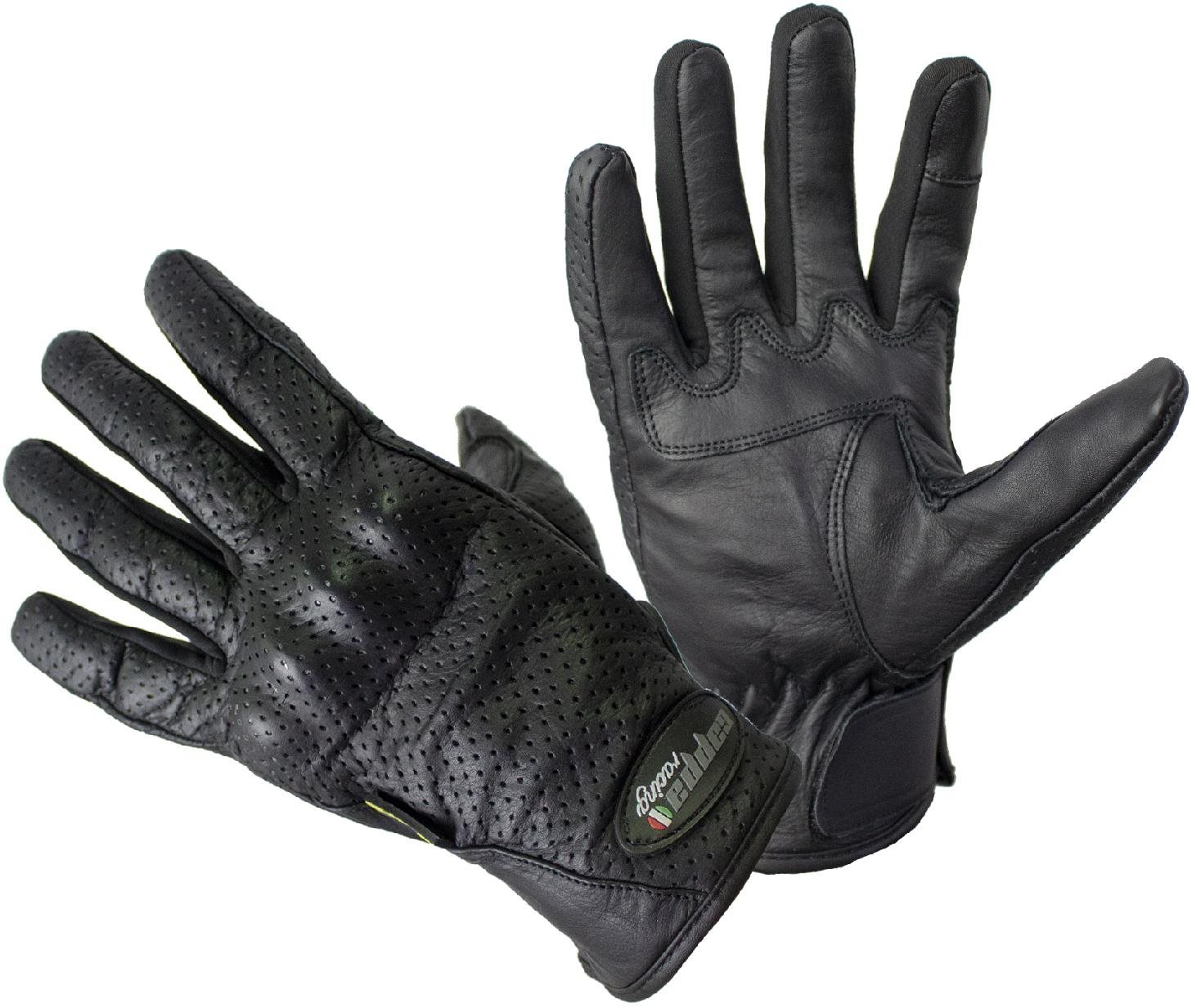 CAPPA RACING Mass pánske CE XS, čierne Rukavice na motorku