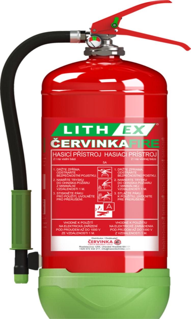 Červinka Hasicí přístroj na lithiové baterie 6 l s revizí Hasicí...