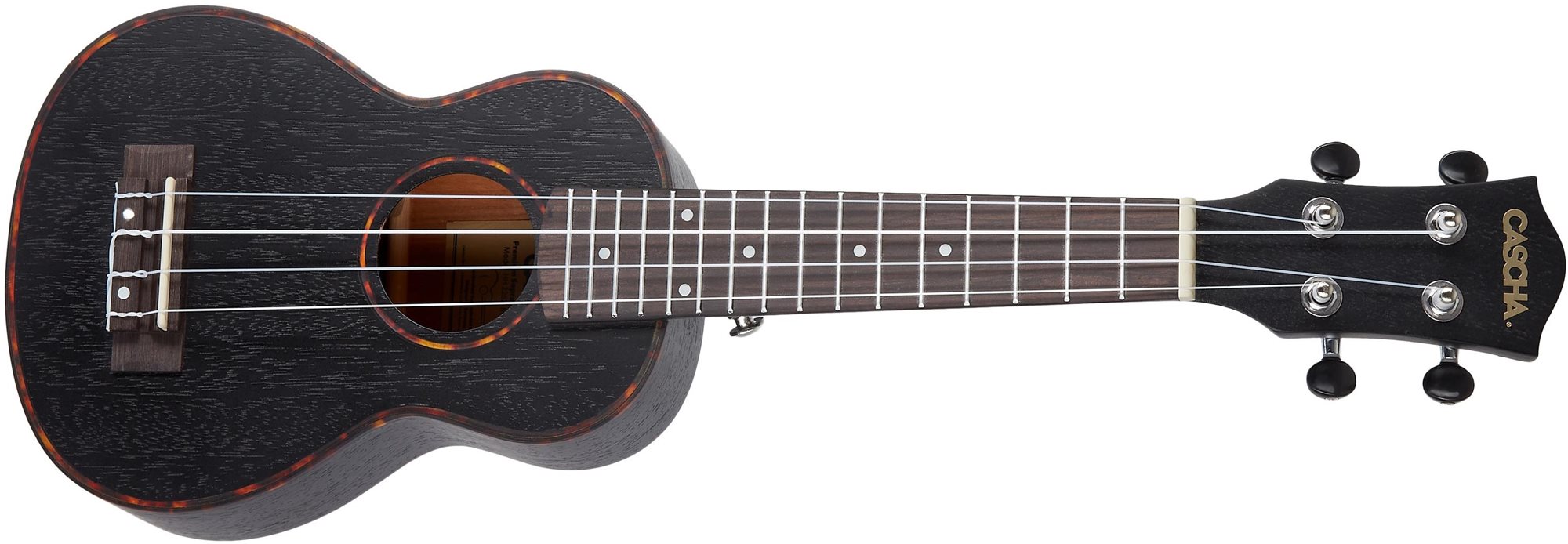 CASCHA HH 2262 Premium Mahogany Ukulele Sada Black Ukulele