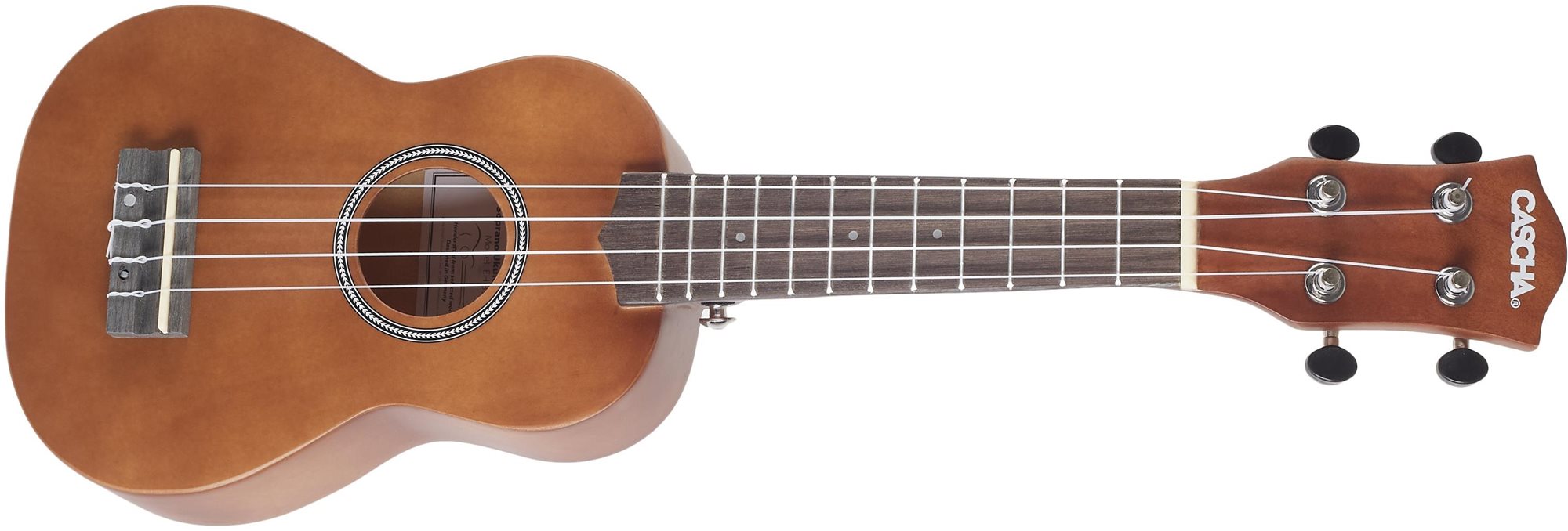 CASCHA HH 3956 EN Soprano Ukulele Bundle Brown Ukulele