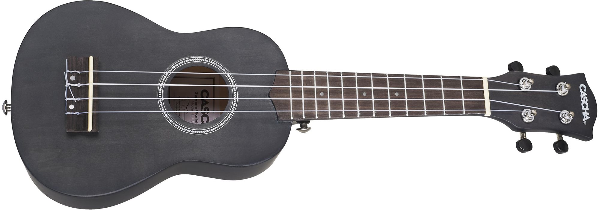 Cascha HH 3960 Soprano Ukulele Black Set Ukulele