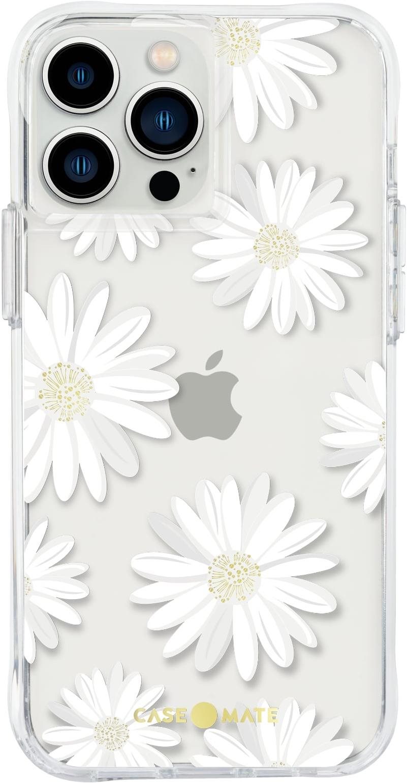 Case Mate Tough Print Glitter Daisies iPhone 13 Pro Max Phone Cover