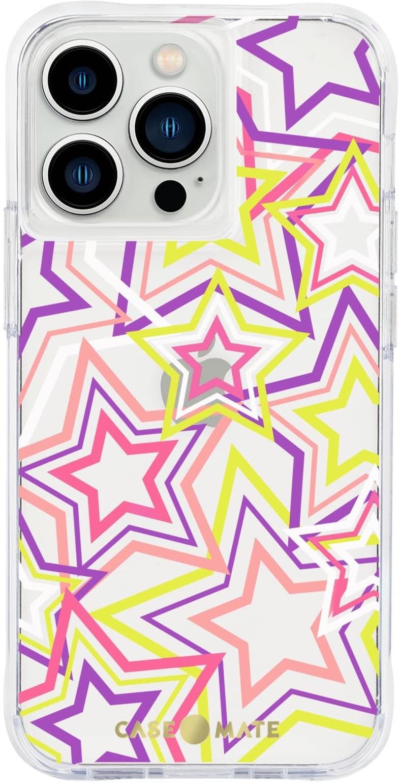 Case Mate Tough Print Neon Stars iPhone 13 Pro Phone Cover