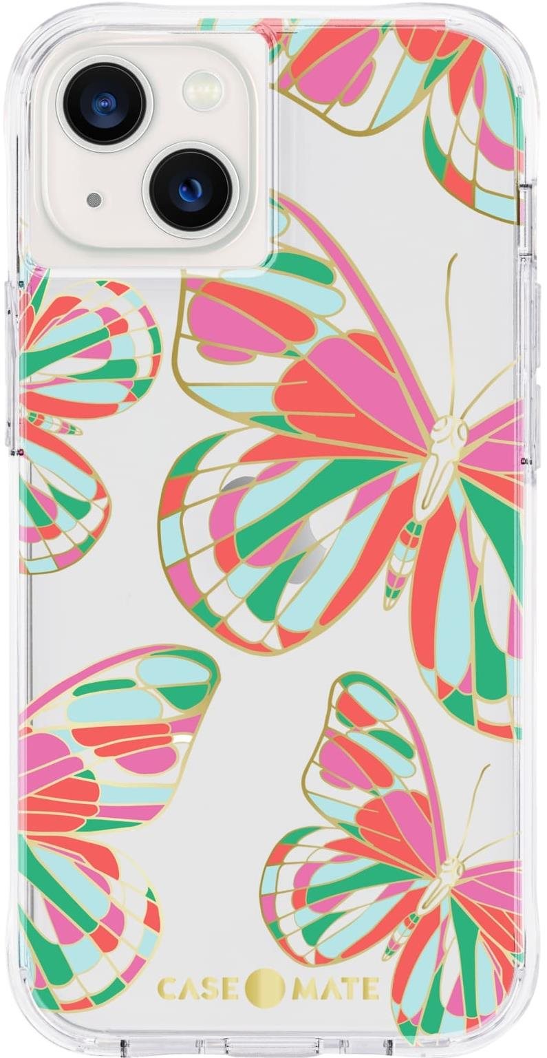 Case Mate Tough Print Butterflies iPhone 13 Coque de téléphone...