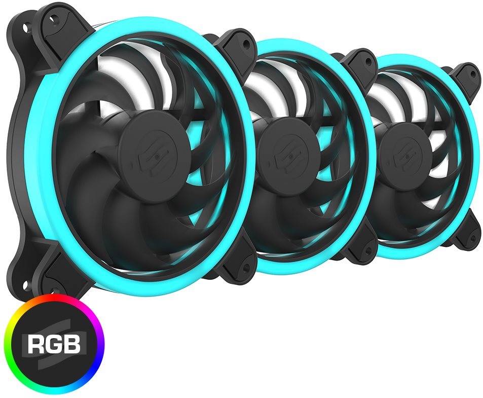 SilentiumPC Sigma HP Corona RGB Kit (3 x 120mm) PC Fan