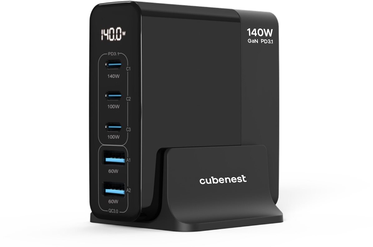 CubeNest S5D0 GaN Adapter 140W Netzladegerät