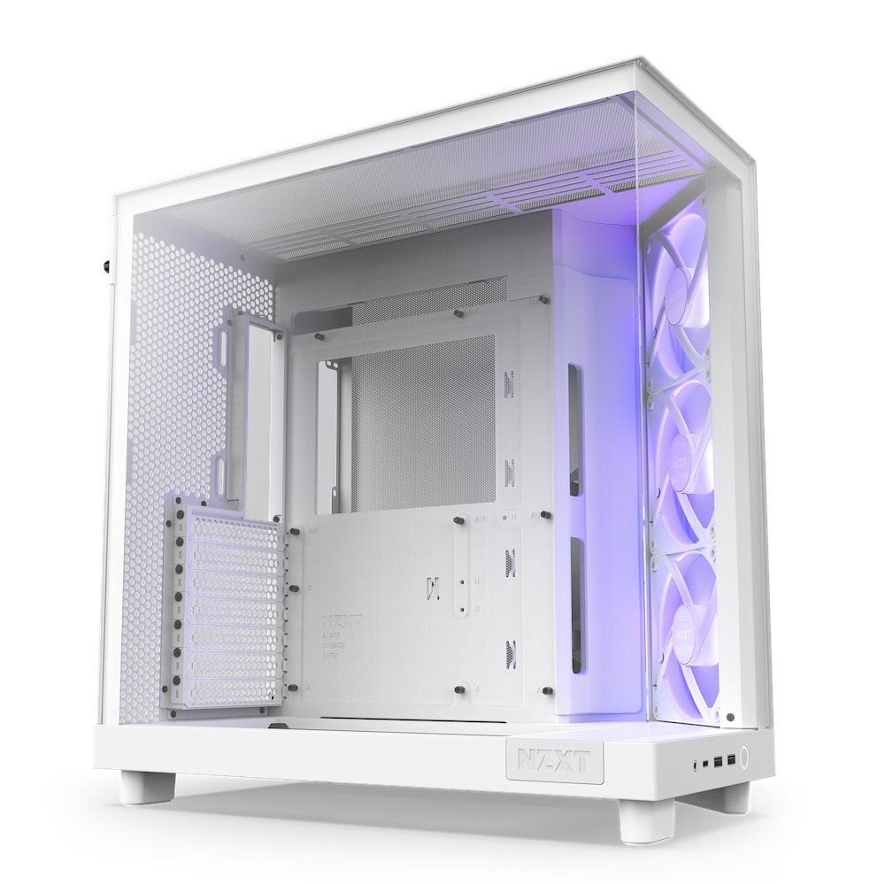 NZXT H6 Flow RGB White Számítógépház
