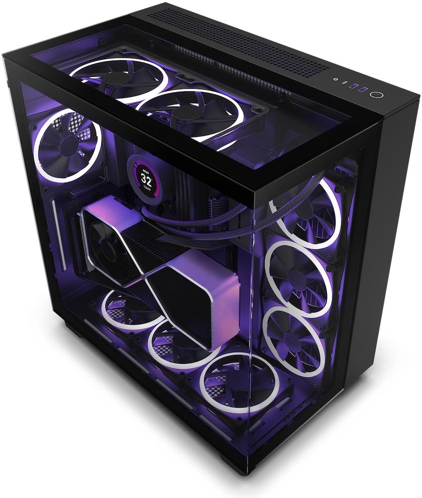 NZXT H9 Elite Black Počítačová skříň