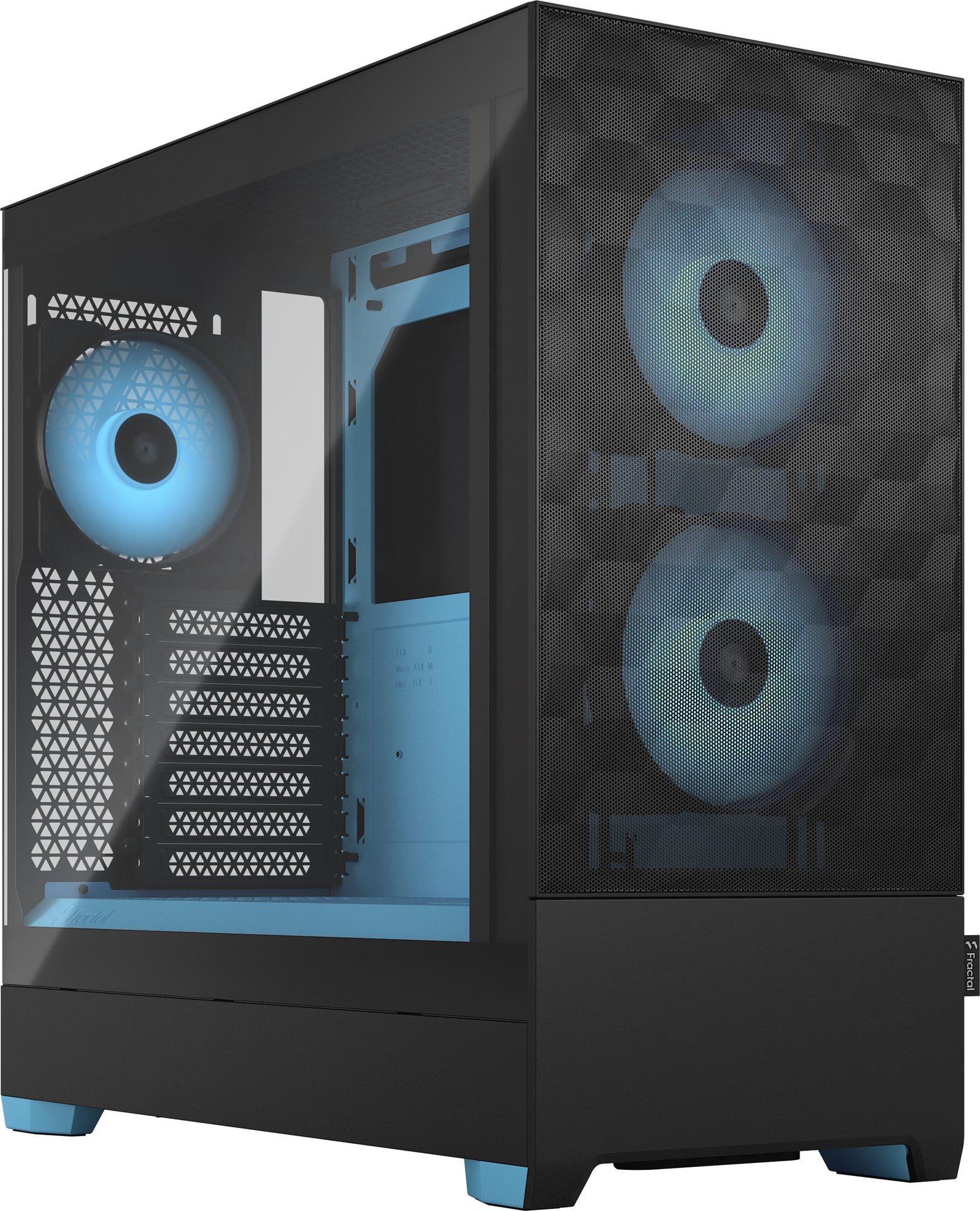 Fractal Design Pop Air RGB Cyan Core TG Clear Tint PC skrinka