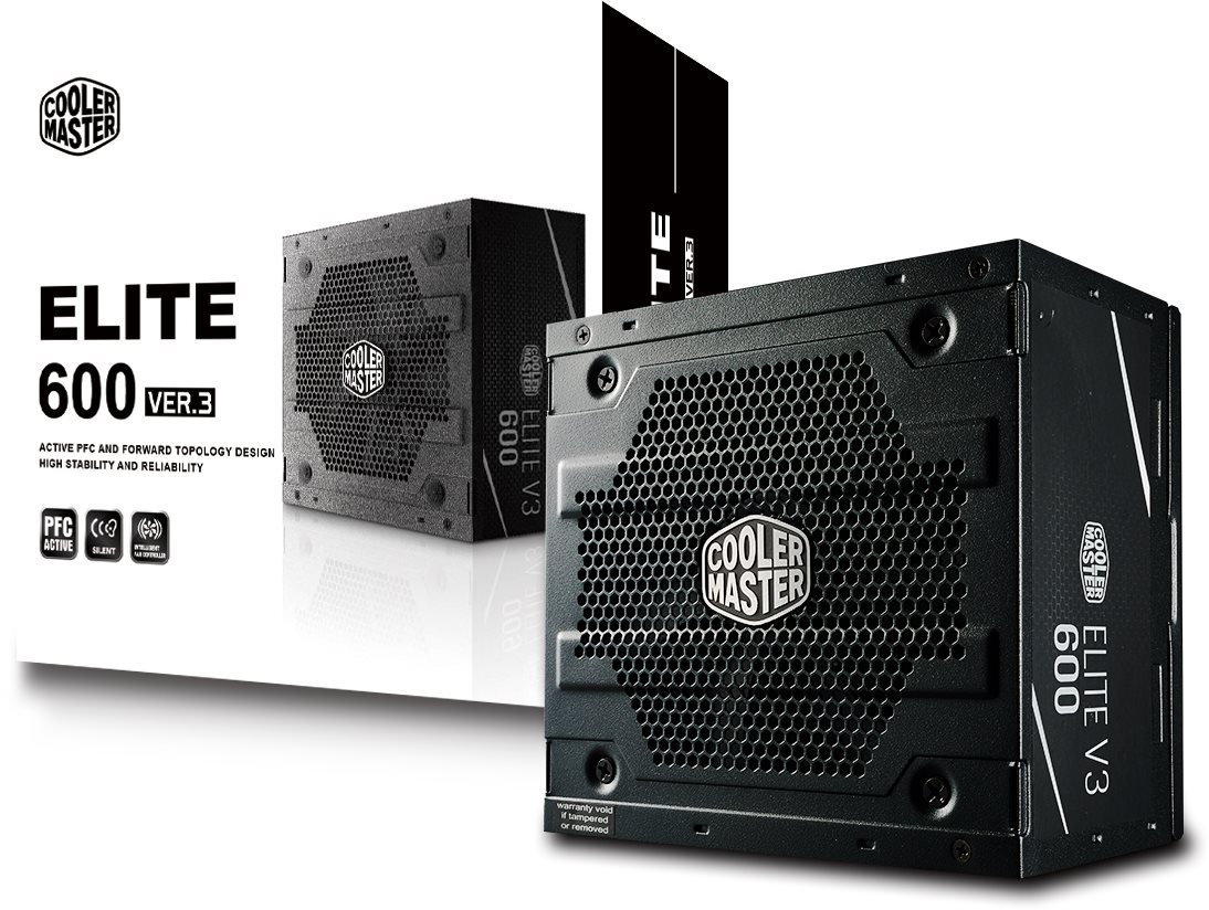 Cooler Master ELITE 600W 230V - V3 PC Power Supply