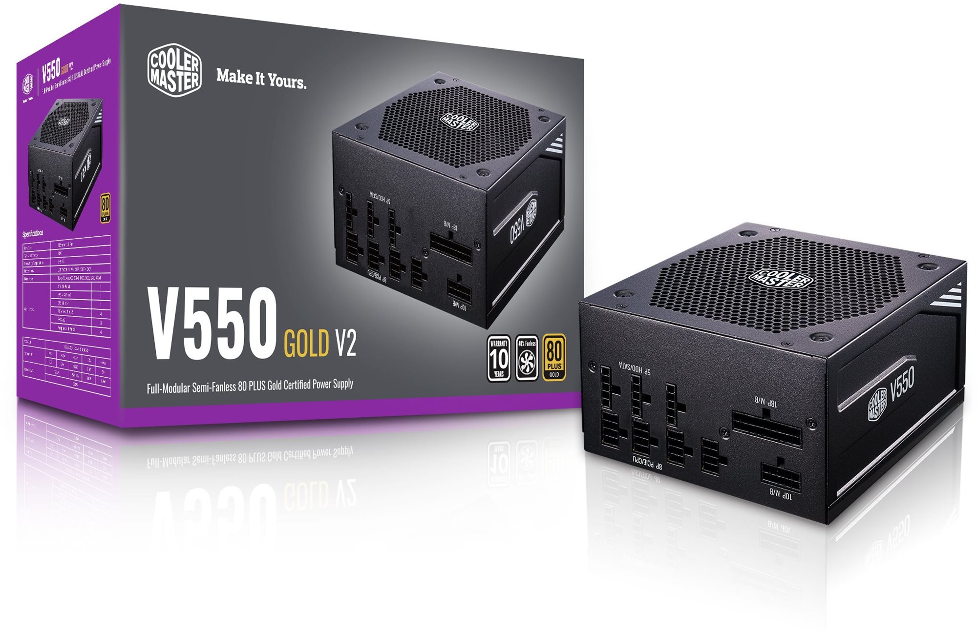 Cooler Master V550 Gold V2 PC Power Supply