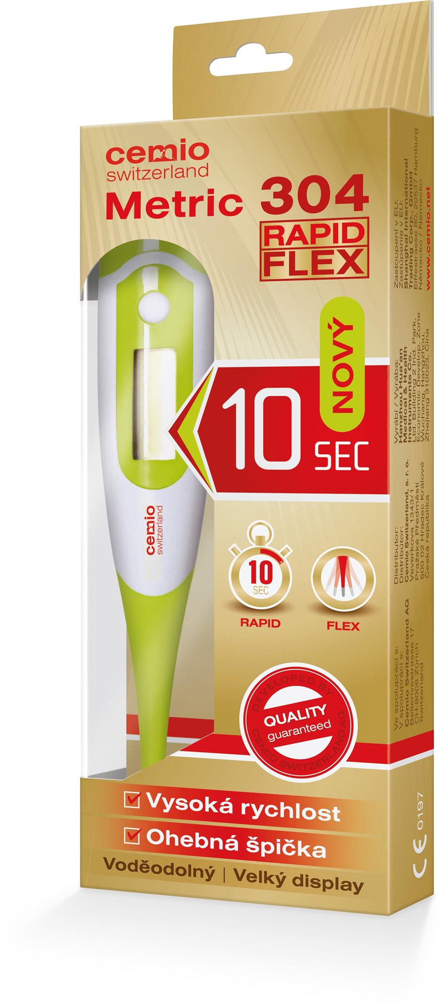 Cemio Metric 304 digitálny teplomer Rapid Flex Digitálny teplomer