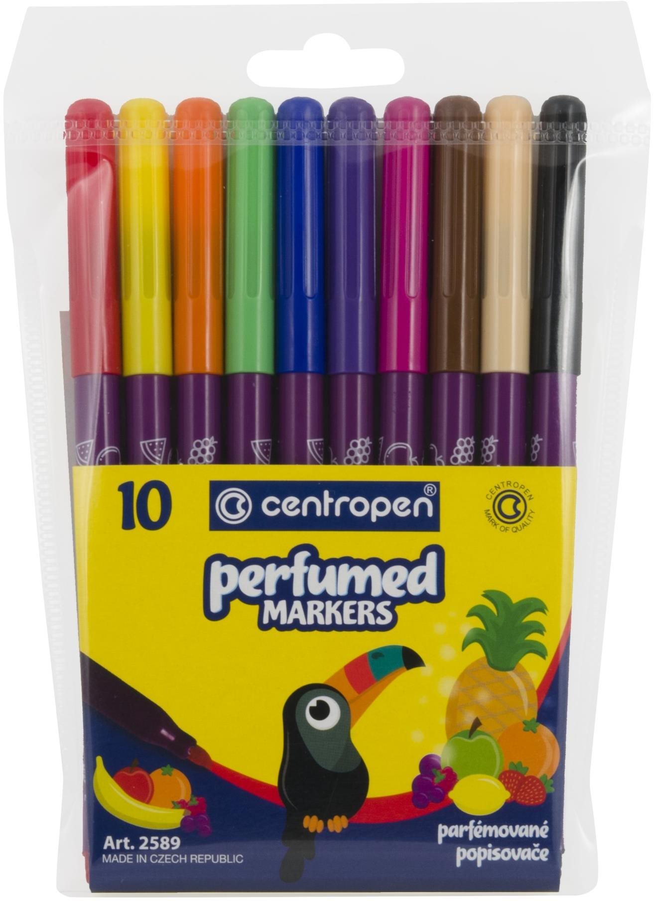 Sada 10 ks parfumovaných popisovačov 2589 Fixky