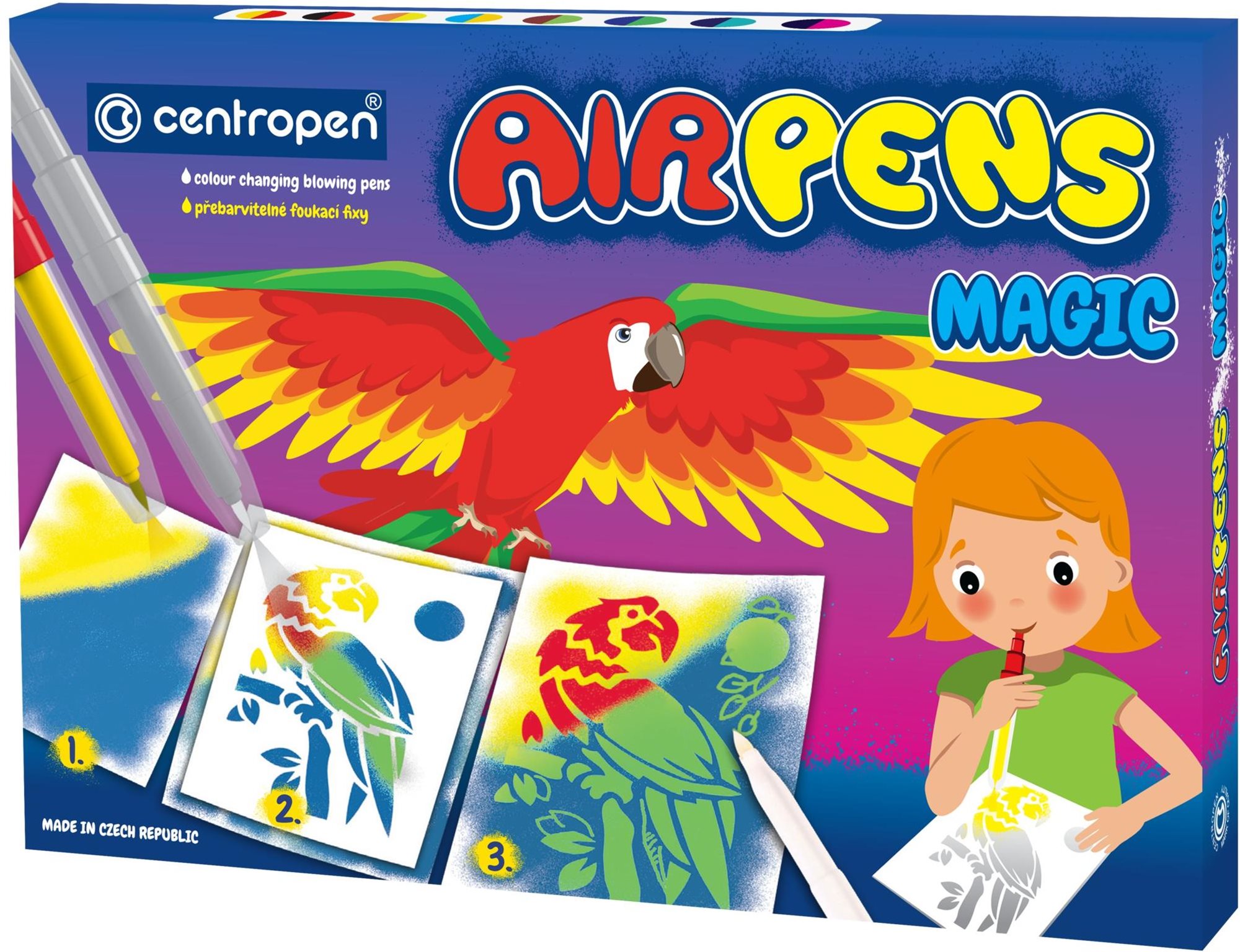 Centropen fúkacie fixky Air Pens 1549 magic 11 ks Fixky