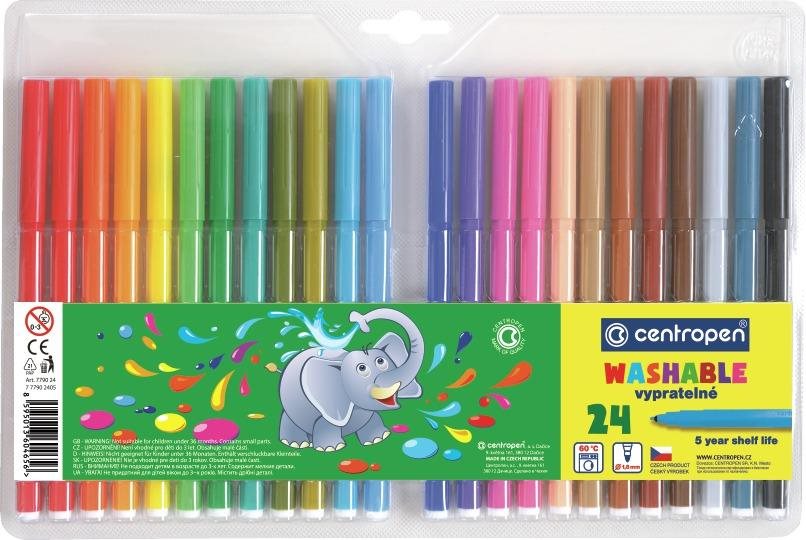 CENTROPEN 7790 TP - mosható, 24db Filctoll