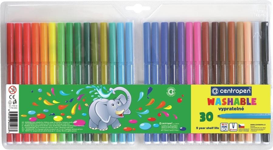 CENTROPEN 7790 TP abwaschbar 30 Stück Filzstifte