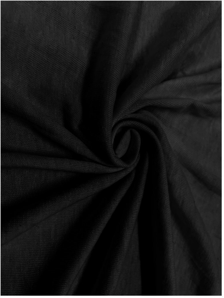 CHANAR Jersey lepedő STANDARD 180 × 200 cm, fekete Lepedő