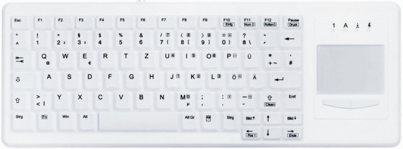 CHERRY AK-C4400F-GUS-W/GE Tastatur
