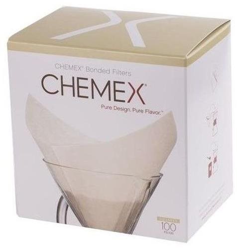 Chemex papírové filtry pro 6-10 šálků, čtvercové, 100ks Filtr na kávu