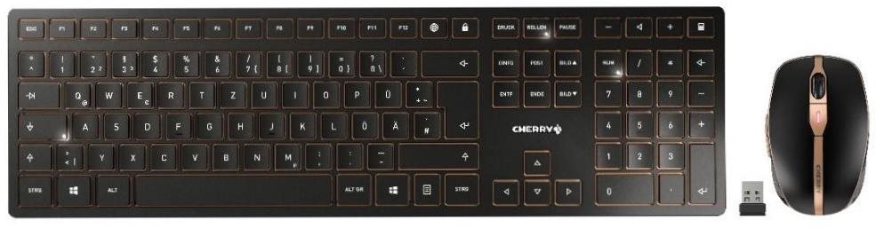 CHERRY DW 9000 SLIM fekete - UK Billentyűzet+egér szett