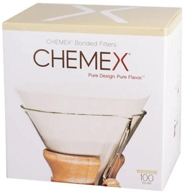 Chemex papír kávéfilter, 6-10 csészéhez, kerek, 100 db Kávéfilter