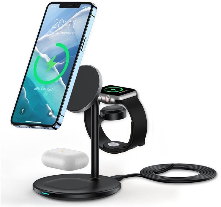ChoeTech 3in1 Holder Magnetic Wireless Charger for Iphone 12/13...