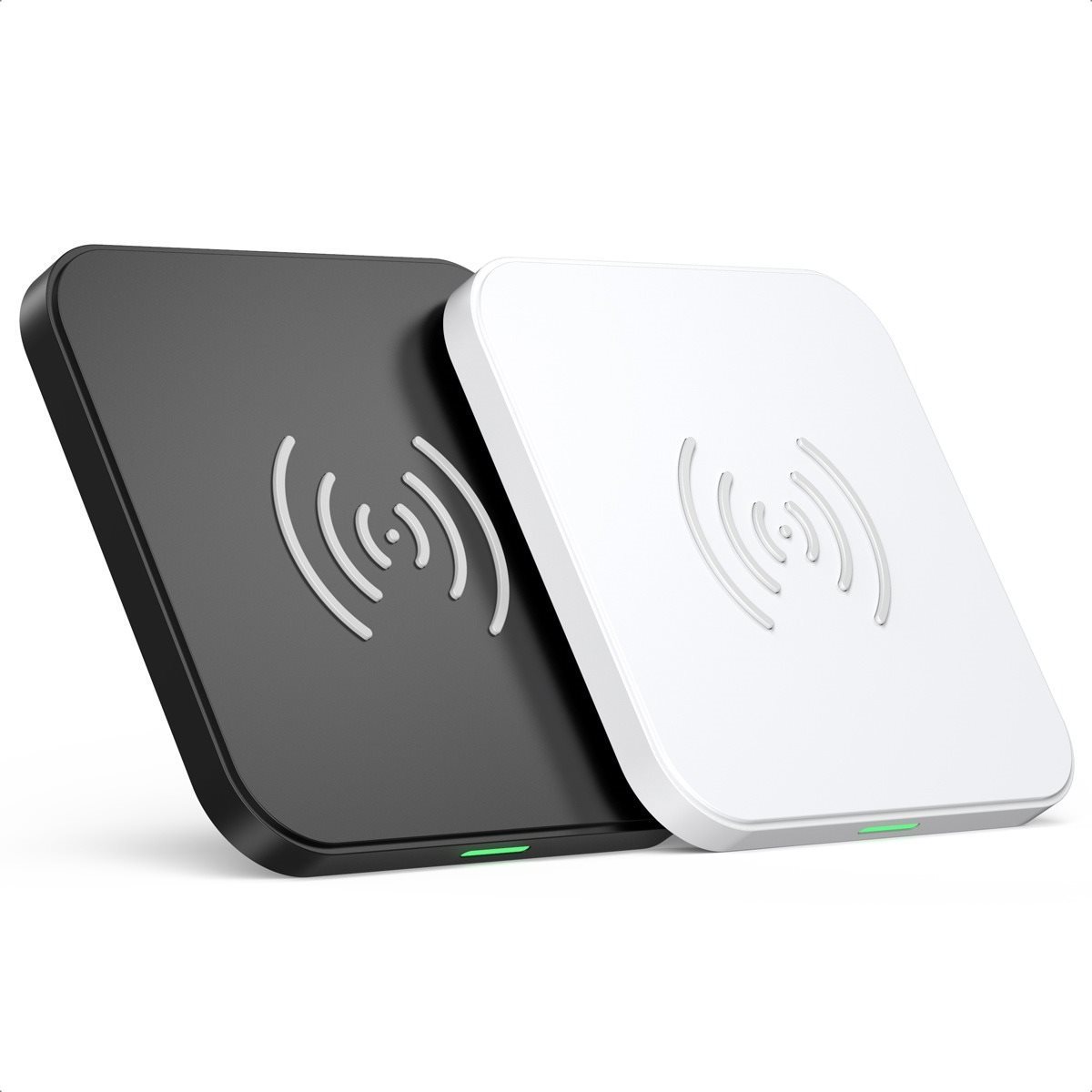 ChoeTech 2x Wireless Fast Charger 10W Black & White + 2x Cable 1.2m...