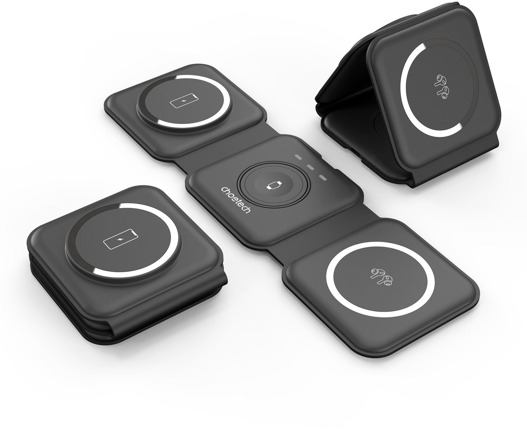 ChoeTech 3in1 Foldable Magnetic wireless charger station for iPhone...