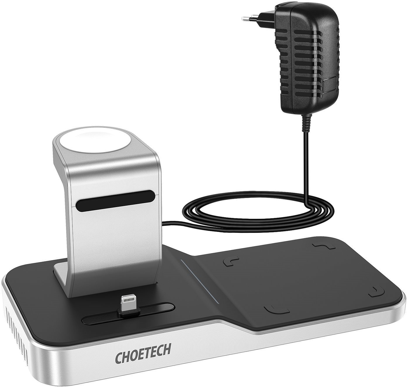 ChoeTech 4-in-1 MFi Wireless Charging Dock for iPhone + Apple Watch...