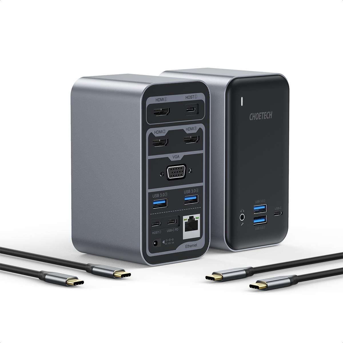 Choetech All in One Multifunction Docking Station Black Dokkoló...