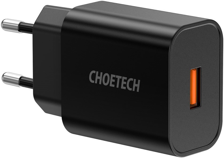 ChoeTech Quick Charge 3.0 USB 18W Black AC Adapter