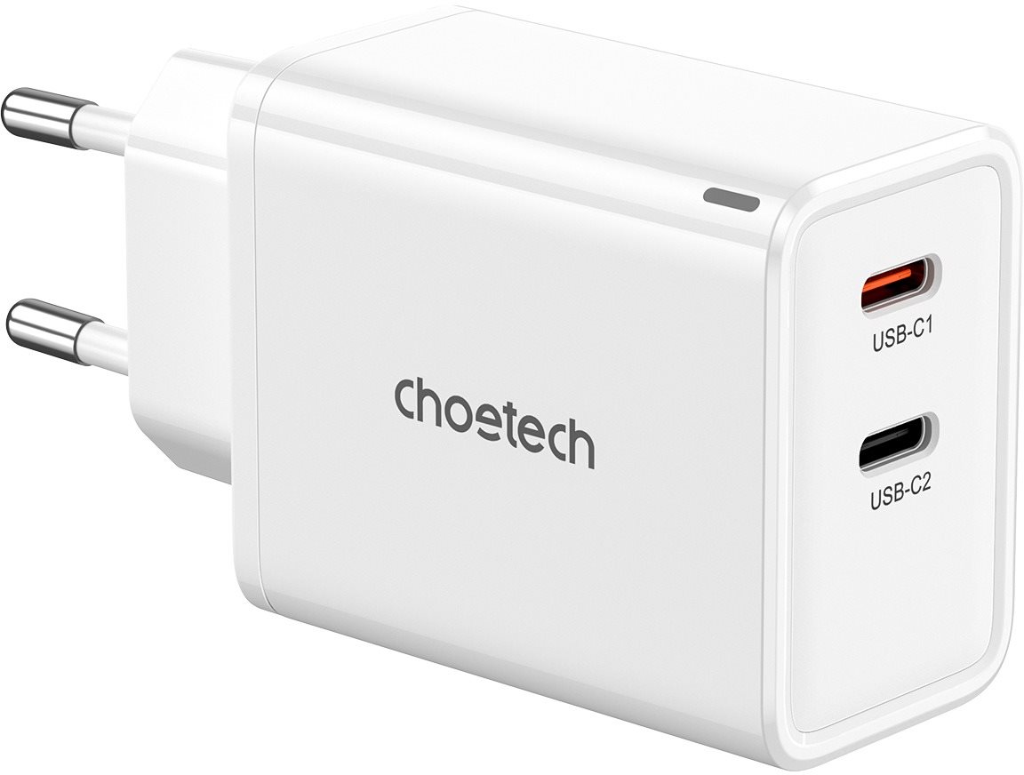 Choetech Dual Type-c GaN PD 65 W wall Charger Nabíjačka do siete