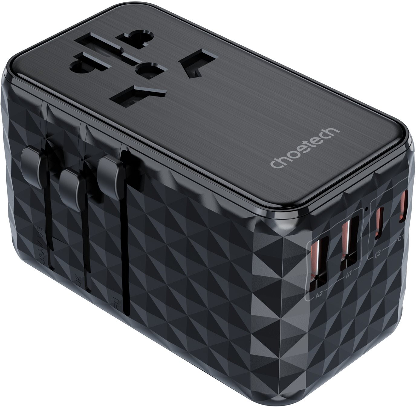 Choetech PD100 W 2C+2A Travel Wall Charger ( US/AU/UK/EU) Töltő...