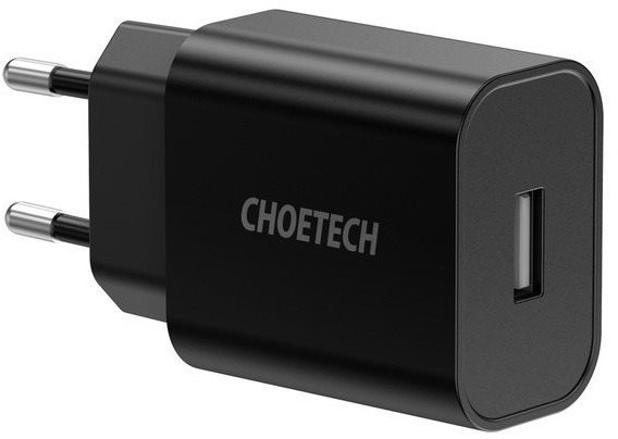 ChoeTech Smart USB Wall Charger 12W Black AC Adapter